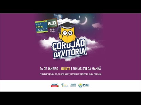 Corujão da vitória | Pré-enem Live Seduc-PI | 14/01/2021