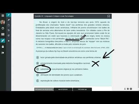 #Enem2020 | Tutorial do sistema para realização do Enem Digital