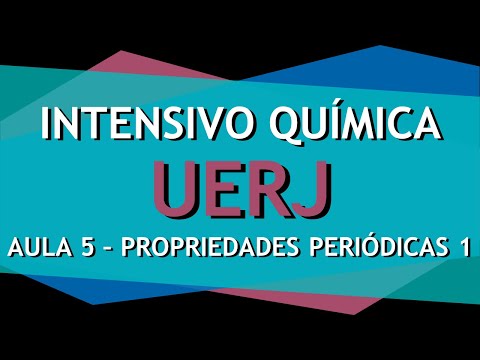 Intensivo UERJ Química AULA 5 - Propriedades periódicas 1: Raio atômico e Raio iônico