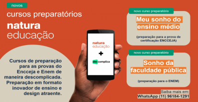 Natura Educação: 5 mil bolsas de estudos disponíveis pra você!
